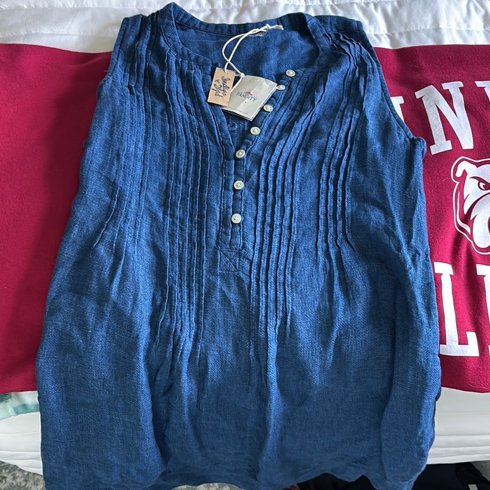 Blue Sleeveless Dress